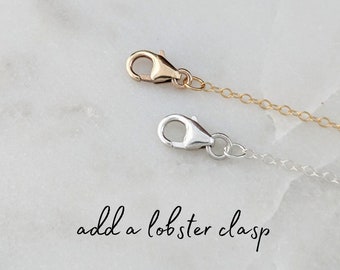 Upgrade Clasp from Spring Ring to Lobster Clasp - must be purchased with a necklace