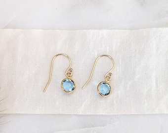 Crystal Birthstone Earrings, Birthday Gift for Her, Birthstone Jewelry