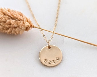 Personalized Name Necklace, Necklace for New Mom, Modern Personalized Jewelry, The Stamped Life