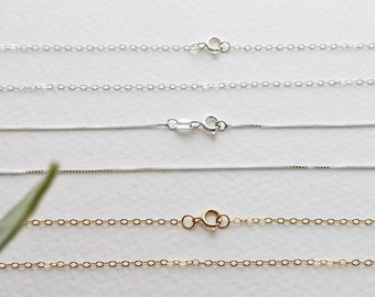 Build Your Own Necklace or Replacement Chain, Sterling Silver Chains, 14k Gold filled Chains, The Stamped Life