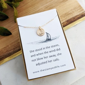 Gift For Encouragement, Necklace with Card, Gift for Her, The Stamped Life