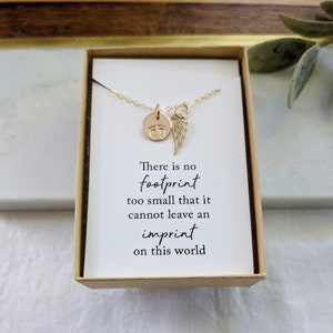 Collier fausse couche, Collier commémoratif, Bijoux de fausse couche, Collier avec carte, L'estampille de la vie