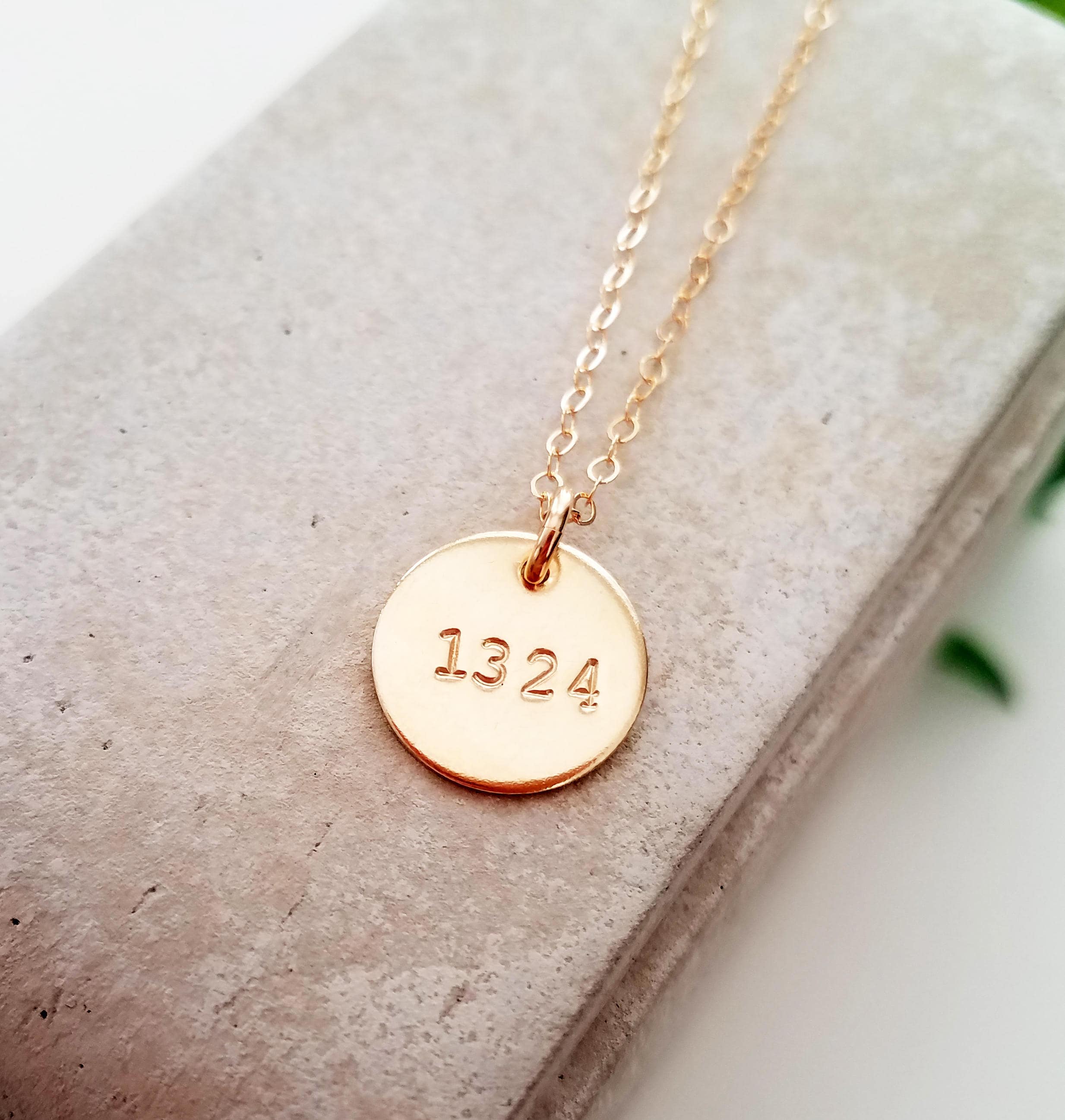 personalized necklace number necklace badge number special number