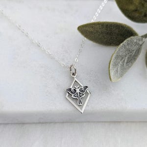 Luna Moth Necklace, Sterling Silver, The Stamped Life
