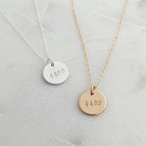Police Wife Necklace, Badge Number Necklace, The Stamped Life