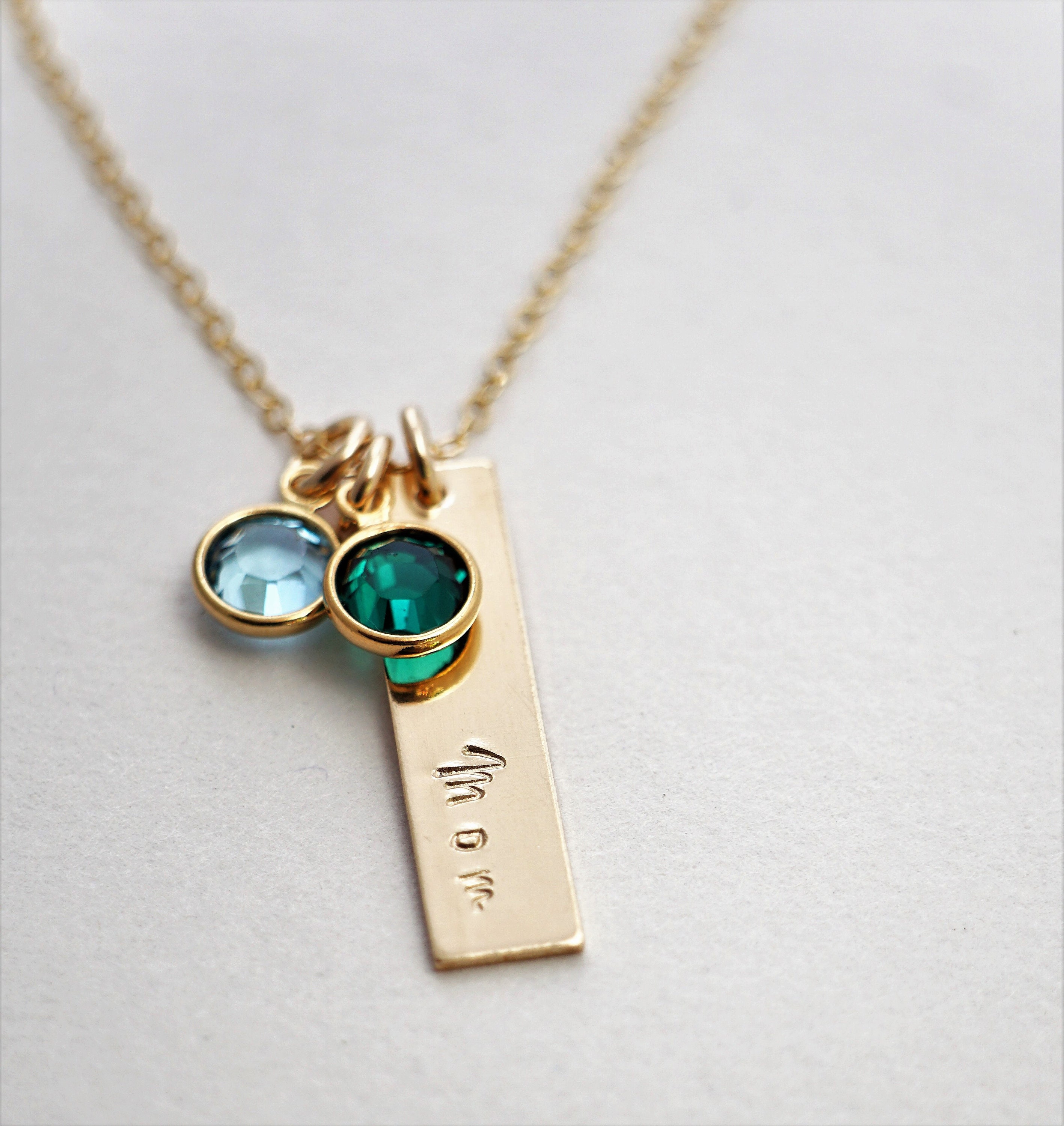 mother's day necklaces with birthstones