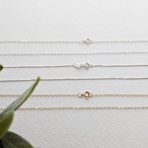 Build Your Own Necklace or Replacement Chain, Sterling Silver Chains, 14k Gold filled Chains, The Stamped Life