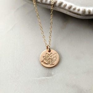 Gold Magnolia Necklace: Floral Charm, Delicate Jewelry