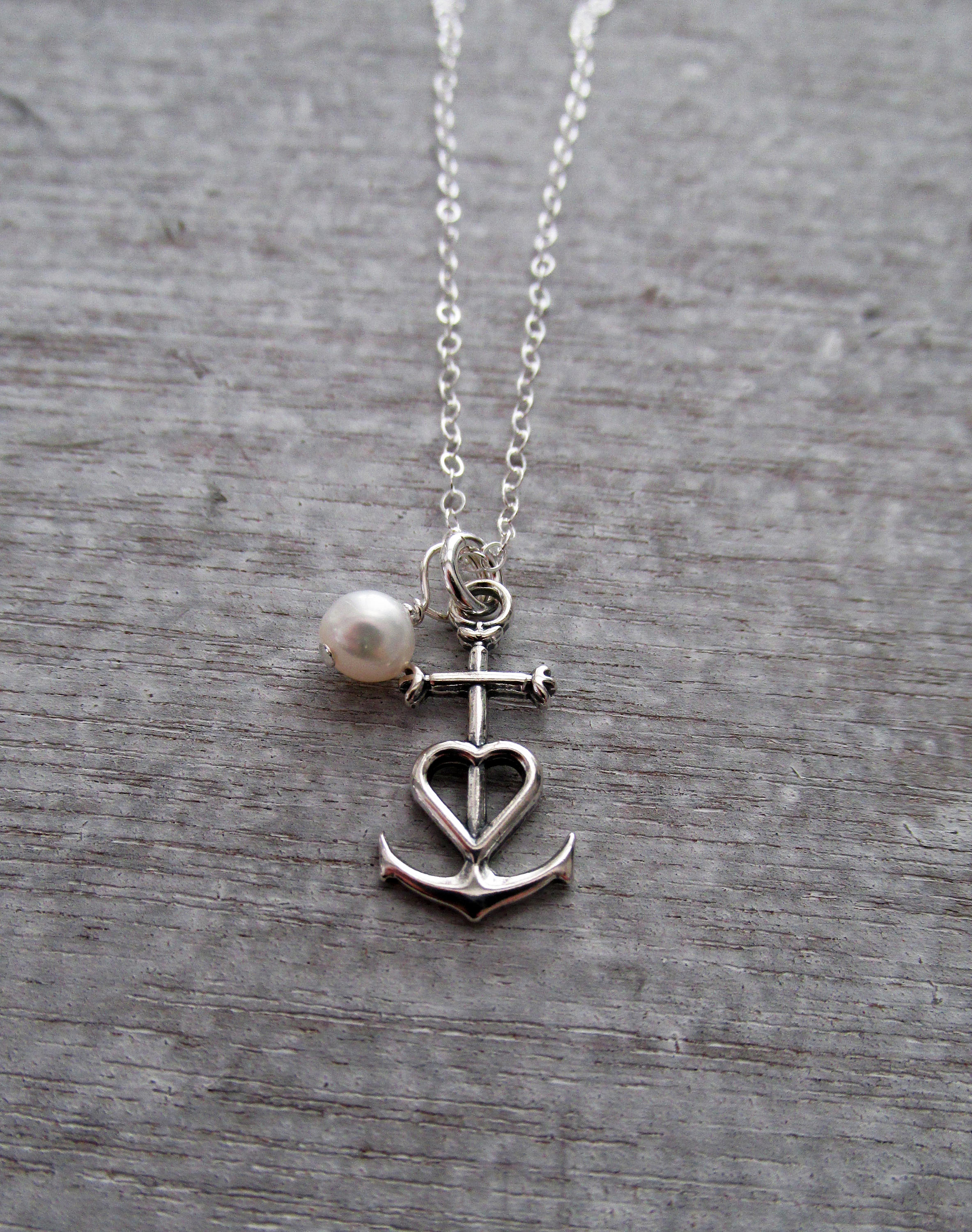 Faith, Hope and Love Necklace, Cross, Heart, Anchor Charm