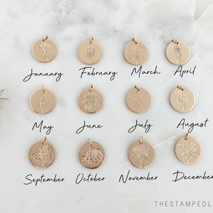 Morning Glory Necklace, September Birth Flower Necklace, Birth Month Flower Necklace, Gift for Her, The Stamped Life image 8