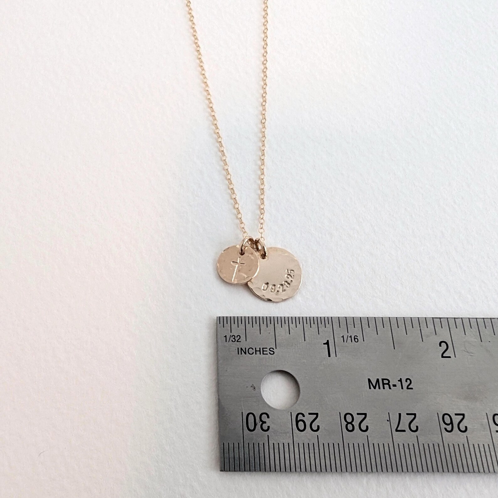 Personalized Cross Necklace, Custom Name or Date, the Stamped Life - Etsy