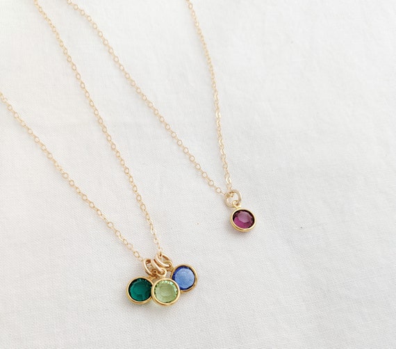 November Birthstone Charm Necklace | Silver Necklace by The Good Collective