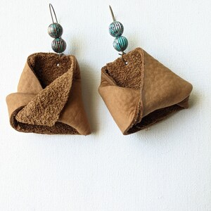 Twisted Leather Earrings