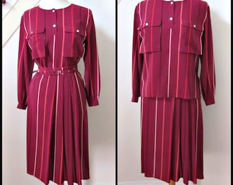 Vintage Gianni Versace Dress / Gianni Versace blouse / Gianni Versace skirt / Fits S-M / Vintage Versace 2 piece dress skirt suit