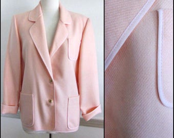 Weinberg jacket / Weinberg Blazer / Chester Weinberg Pink Jacket / Vintage Chester Weinberg Jacket / fits M-L / Weinberg Paris Blazer