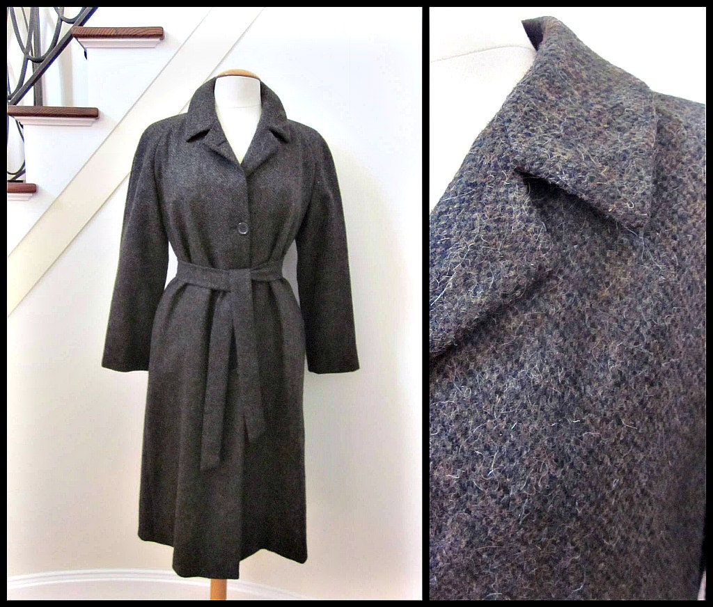 Alpaca Tweed Coat / Variabile Coat / Bonwit Teller Coat / Fits - Etsy