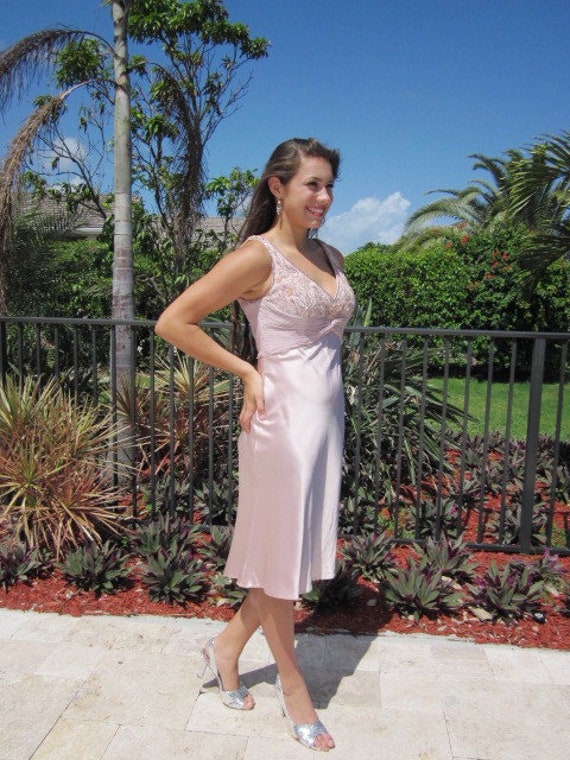 Chris Kole Lilac Dress / Pink Beaded Dress / Lila… - image 6