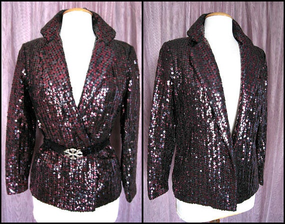 70s Sequined Jacket / The Gilberts for Tally sequi