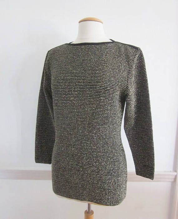 Krizia Sweater / Vintage Krizia Sweater / Gold St… - image 4