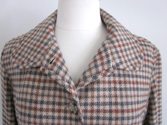 VINTAGE Plaid Jacket / Riva Matlick plaid jacket … - image 4