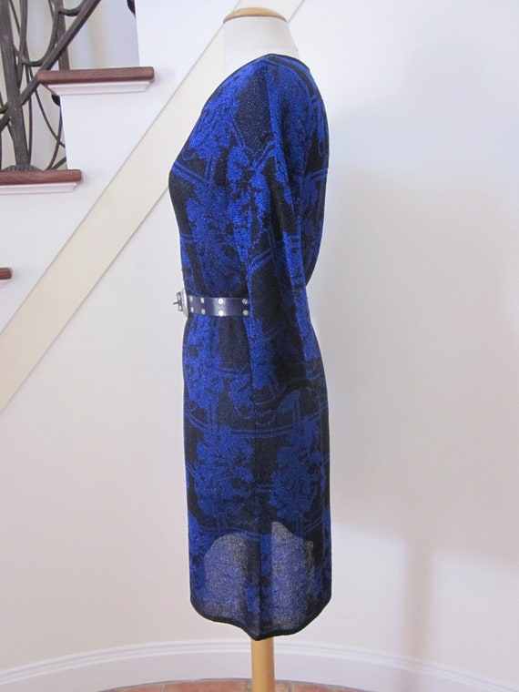 Vintage Missoni Dress / 80s Lurex Metallic Misson… - image 5