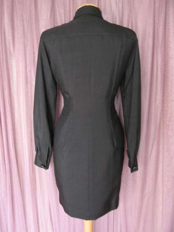 Steve Fabrikant Tuxedo Dress / Vintage Tuxedo Dre… - image 7