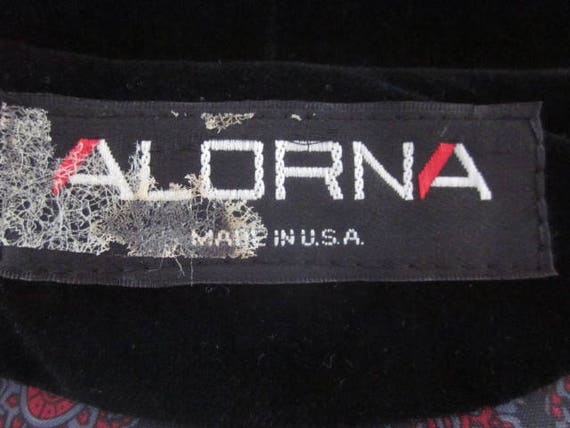 Vintage Velvet Cape / Black Velvet Cape / Alorna … - image 10