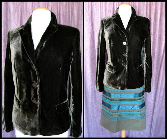 EMANUEL UNGARO velvet jacket / sz 6 / Ungaro jacke