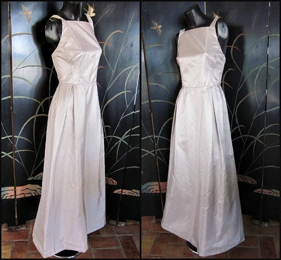 MAXMARA Silver Gown Maxi Dress / Pianoforte made … - image 4