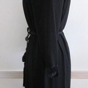 Hanae Mori Dress / Vintage Hanae Mori Dress / Black Lace Hanae Mori Dress / Lace LBD / fits S / 70s Hanae Mori Silk and Lace Dress image 6
