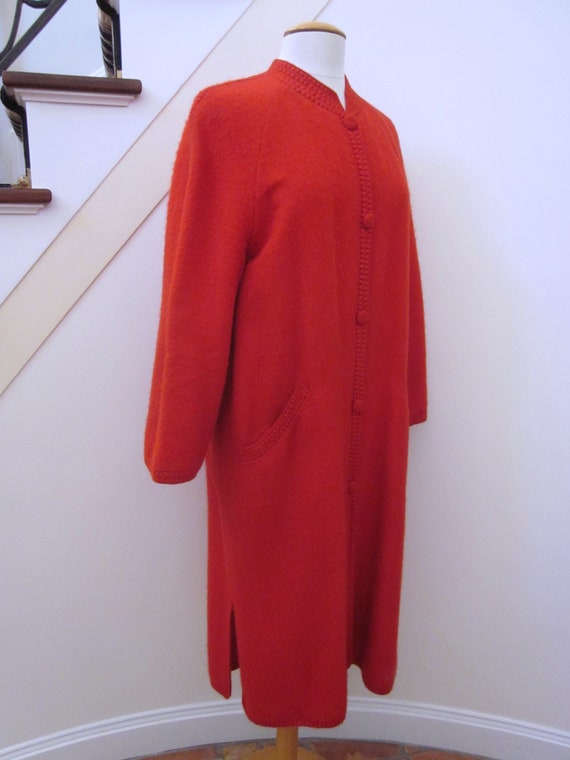 Handmade Peruvian Alpaca Coat / fits M-L / Artisa… - image 5