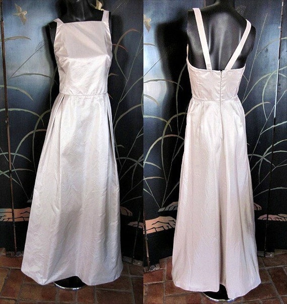 MAXMARA Silver Gown Maxi Dress / Pianoforte made … - image 1