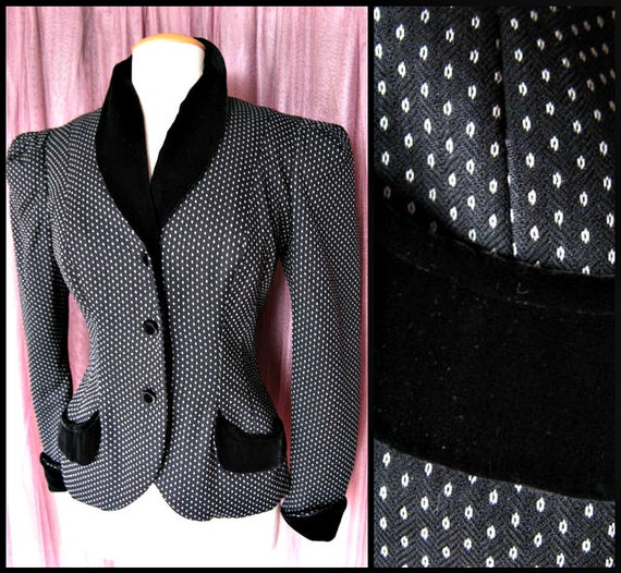 Norma Kamali Jacket / Sz 6 fits M / Vintage Norma… - image 1