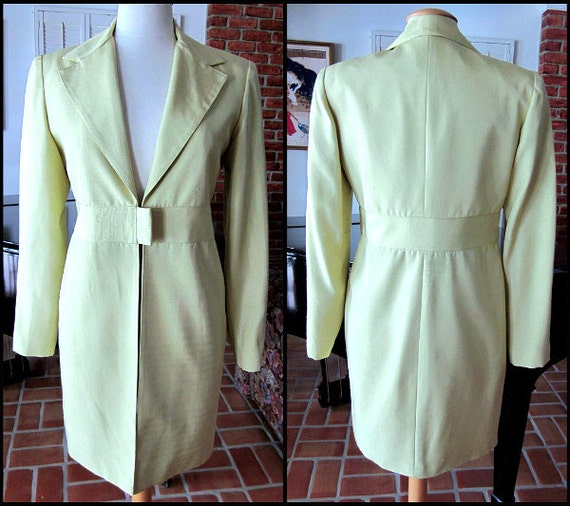 VENTRA silk coat / fits S / Chartreuse Silk Coat … - image 1