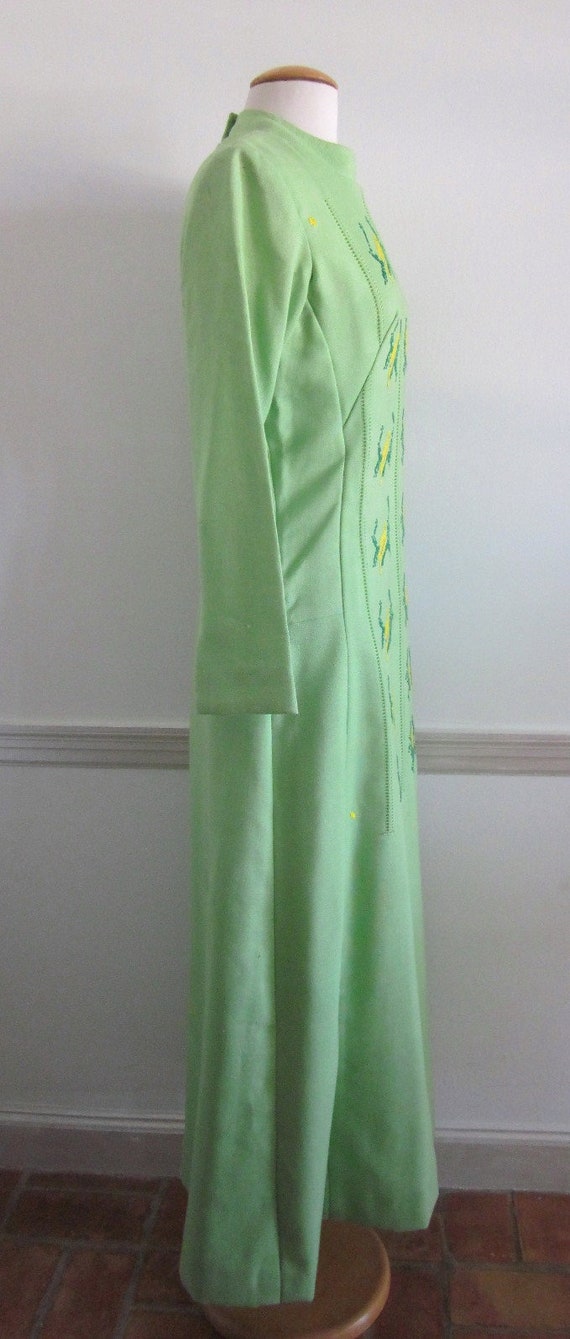 Embroidered Caftan / Vintage Caftan / Bird Embroi… - image 5