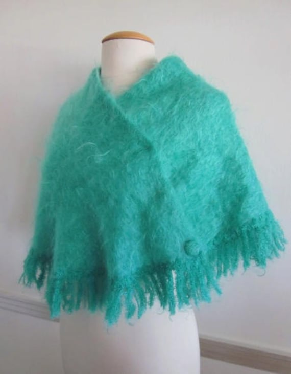 Highland Home Industries / handwoven Mohair Cape … - image 3