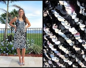 PAILLETTE Sequin Dress / Vintage 60s 1960s Dress // fits M // Florence Lustig Palm Beach socialite