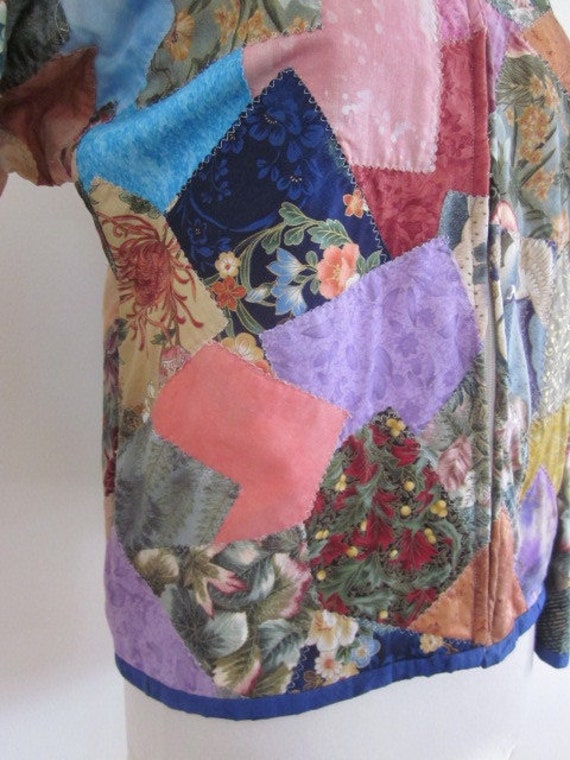 Patchwork jacket / vintage patchwork jacket / qui… - image 10