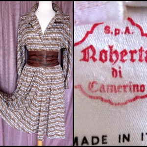 Roberta di Camerino dress / vintage Roberta di Camerino / 70s Roberta di Camerino dress / fits M image 1