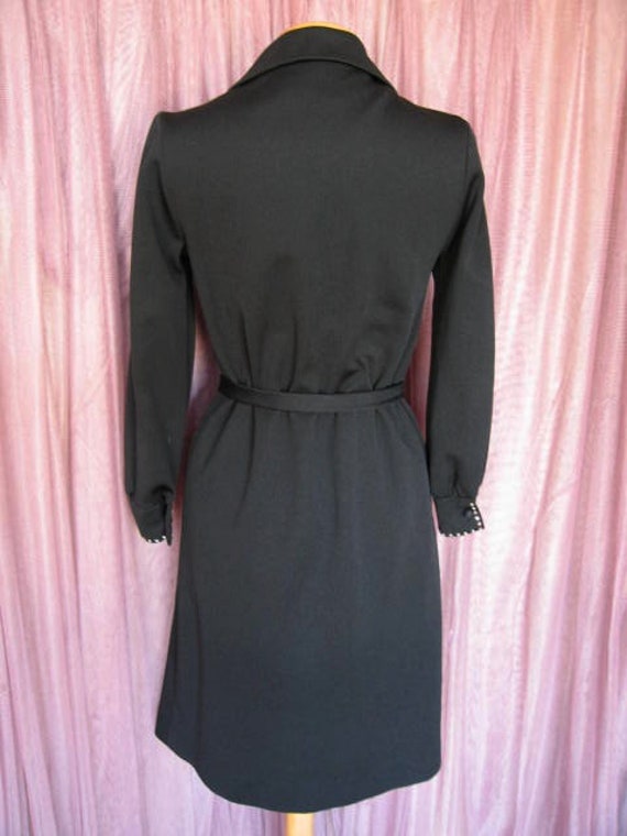 Mod Dress / 70s Mod Black Dress / Andrea Gayle Vi… - image 7