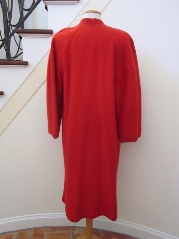 Handmade Peruvian Alpaca Coat / fits M-L / Artisa… - image 10