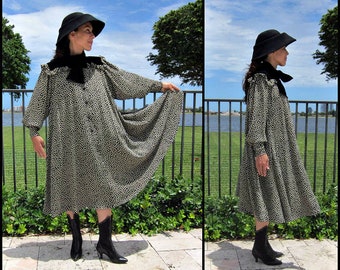 Ungaro Parallele Dress / fits S-M / Vintage Ungaro Volume Dress / 80s Ungaro Dress / Vintage Volume Dress / Vintage Trapeze Dress