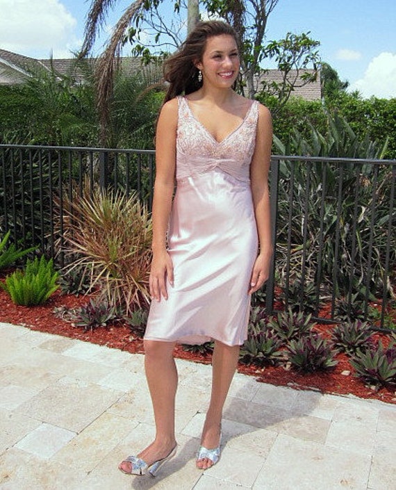 Chris Kole Lilac Dress / Pink Beaded Dress / Lila… - image 2