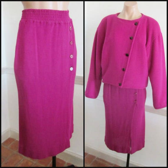 Saint Laurent Skirt / Vintage YSL Skirt / 70s Yves