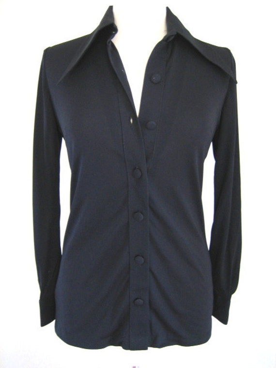 60s Silk Knit Maxi Skirt and tunic top Set / Mod … - image 9