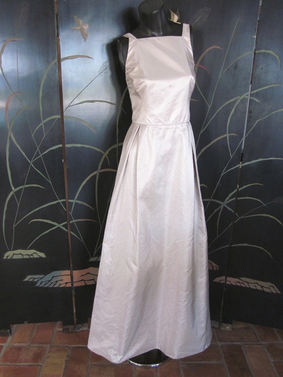 MAXMARA Silver Gown Maxi Dress / Pianoforte made … - image 3