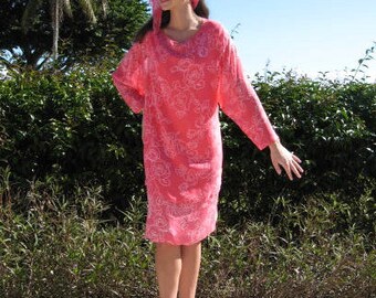 Holly Harp Dress / Vintage Holly Harp Dress and Scarf / Pink Holly Harp Dress / Vintage Holly Harp Dress and Scarf / Pink
