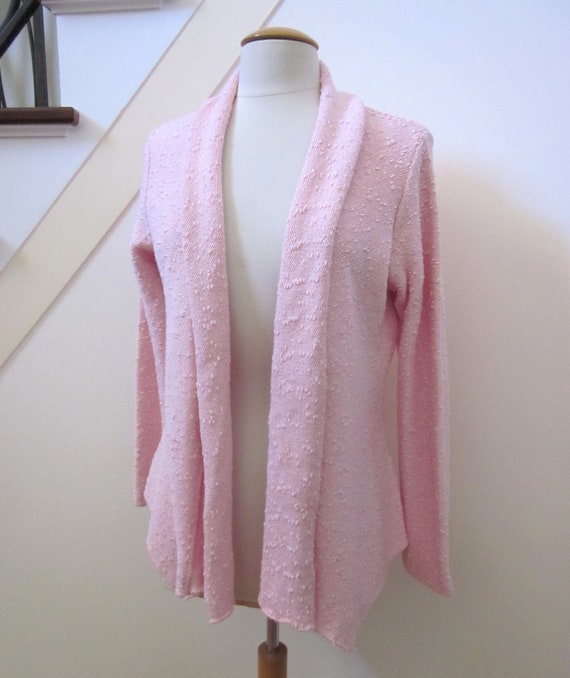 Willow Sweater / Pink Cardigan Sweater / fits S-M… - image 2