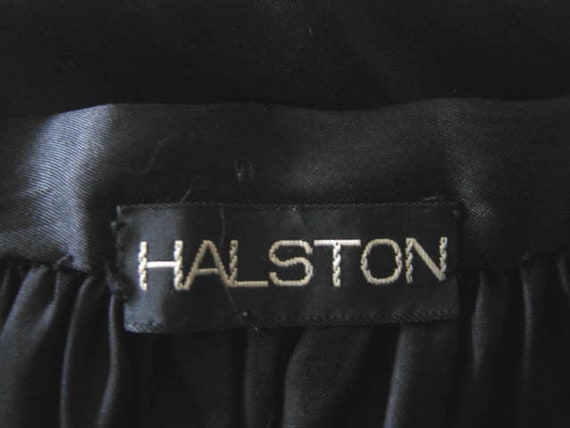 Vintage Halston Silk Skirt / fits S / 70s Halston… - image 10