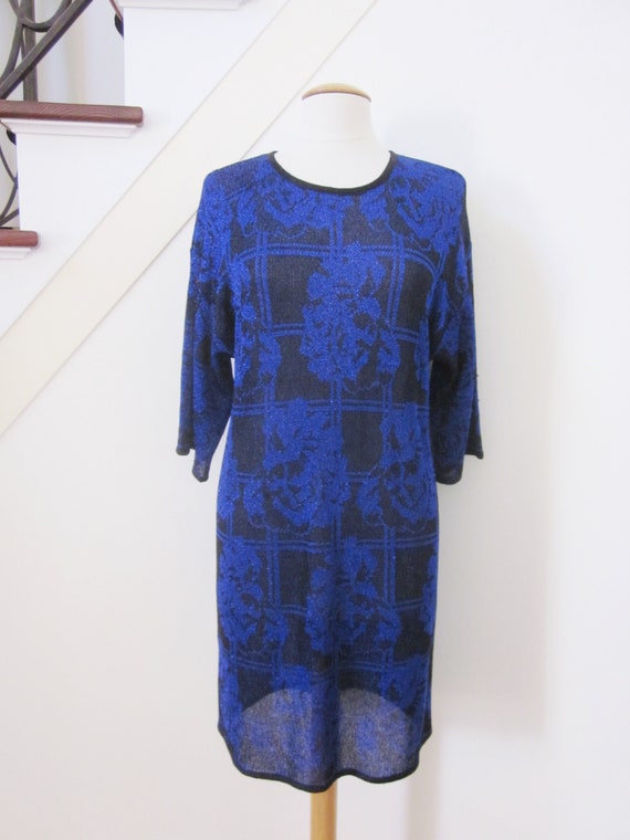 Vintage Missoni Dress / 80s Lurex Metallic Misson… - image 9